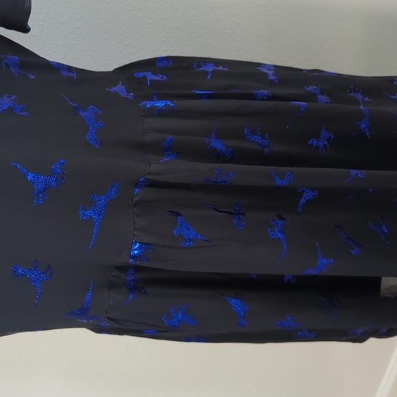Mesh blue foil raptor dress - Picture 3 of 5